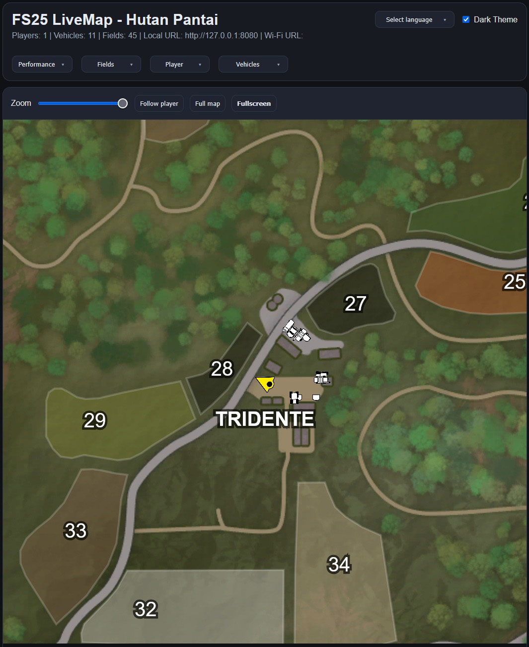 FS25 LiveMap Follow Modus